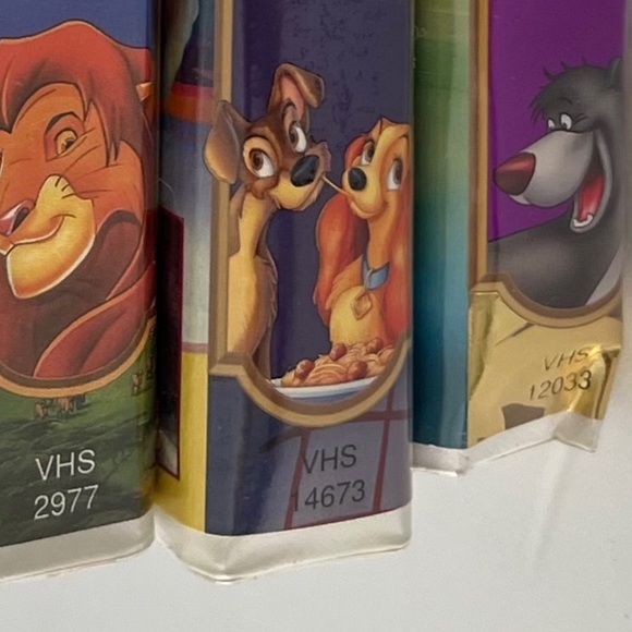 Vintage Disney VHS set 3 bundle The King Lion, Lady & the Tramp, The Jungle Book - Picture 15 of 15